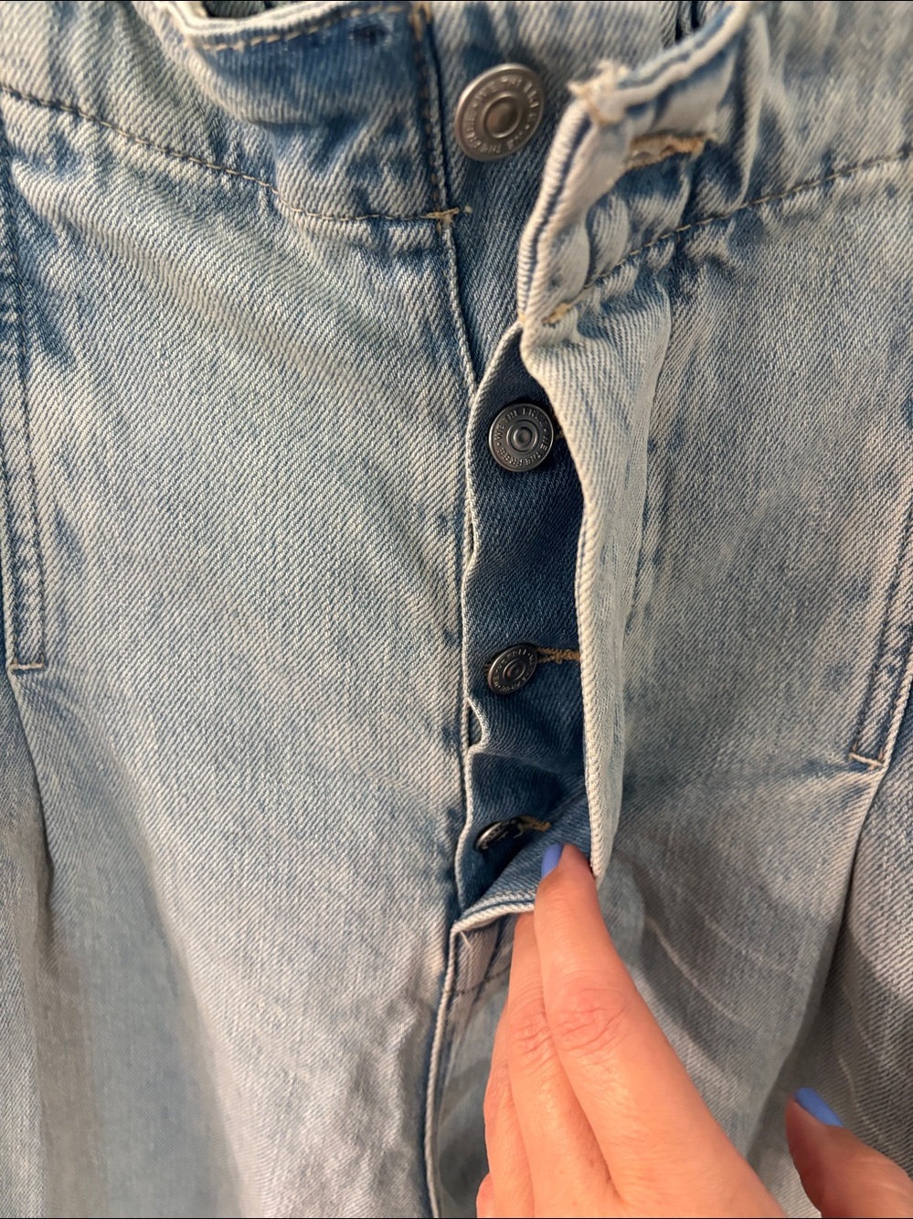 We The Free La Vida Pull On Jeans in Bleached, XL, NWT - Picture 7 of 13